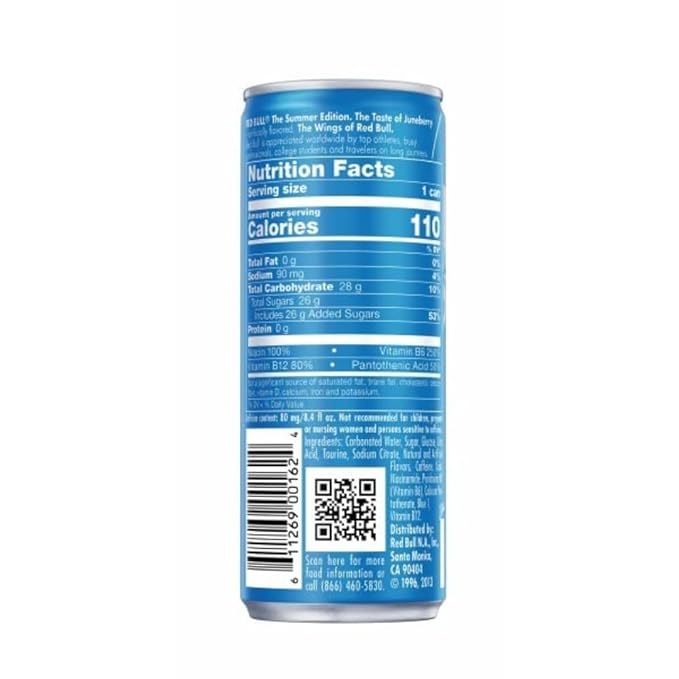 Red Bull Sea Blue Edition Juneberry Energy Drink, 8.4 Fl Oz