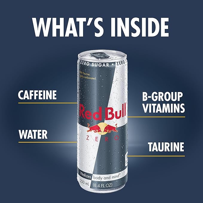 Red Bull Energy Drink, Total Zero, 8.4 Fl Oz