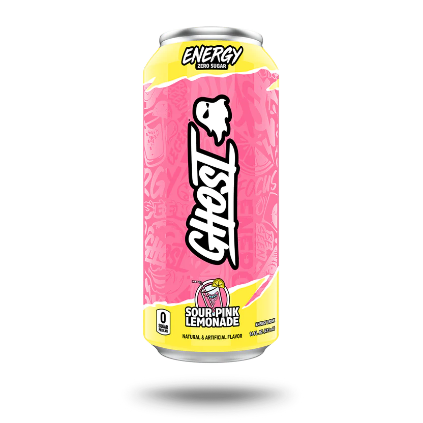 GHOST Energy Drink - 12-Pack, Sour Pink Lemonade