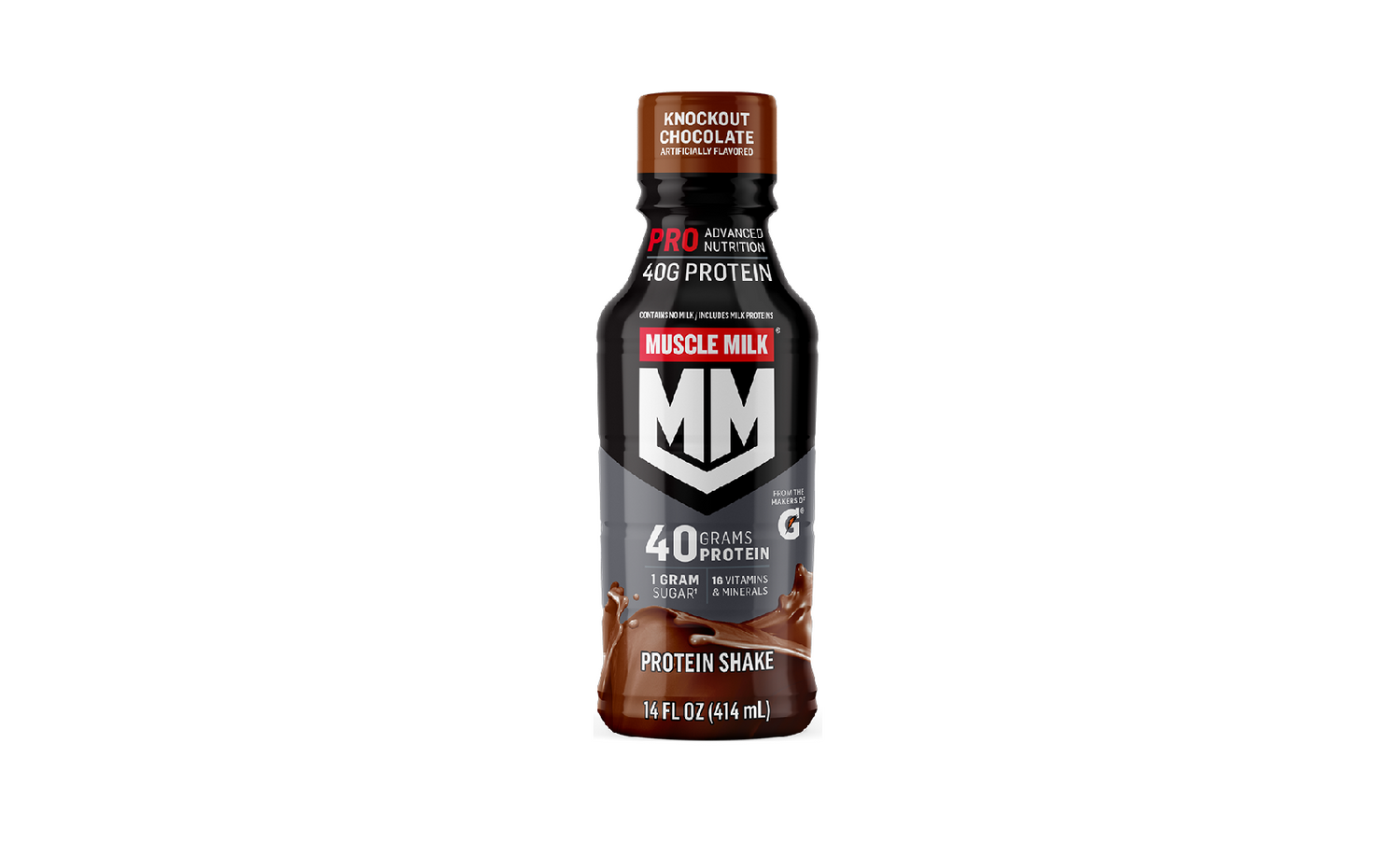 Muscle Milk  Knockout Chocolate Protein Shake, 14 fl oz