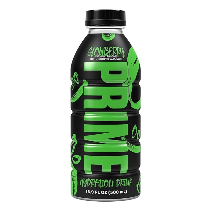 Prime Hydration Sports Drink by Logan Paul & KSI Glowberry
