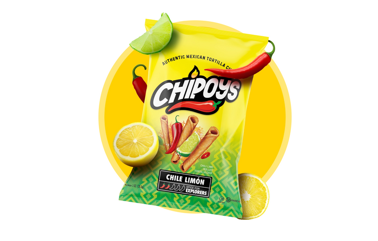 CHIPOYS CHILE LIMEN--CHILE LIMÓN ROLLED TORTILLA CHIP
