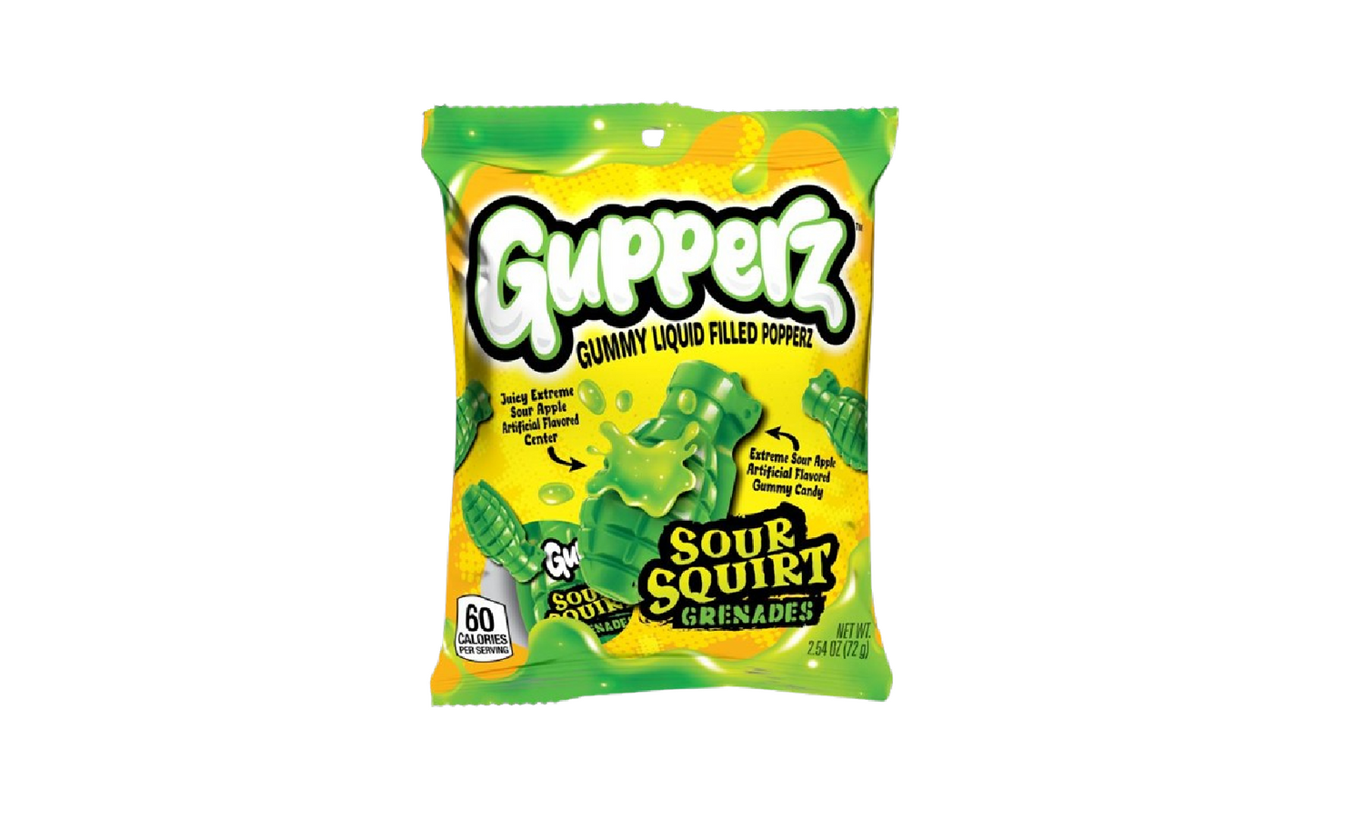 Gupperz®  - Sour Squirt Grenades 2.54oz/12ct