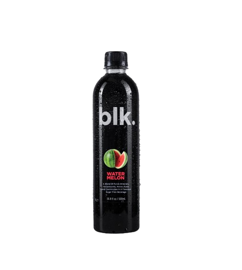 blk. Natural Mineral Alkaline Water, WATERMELON, 16.9 oz. (500 mL)